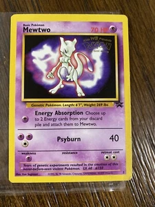 1999 Pokemon Mewtwo Black Star Movie Promo #3 - POP 308 - Picture 1 of 2