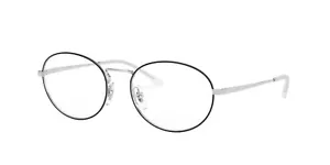 New Ray-Ban Rx Eyeglasses Frame - RX6439 2983 - Top Black/Silver (52-18-140) - Picture 1 of 5