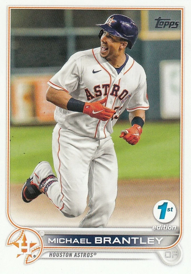 MICHAEL BRANTLEY TOPPS FIRST 1ST EDITION BASE HOUSTON ASTROS #199 2022 22 - Image 1 of 1