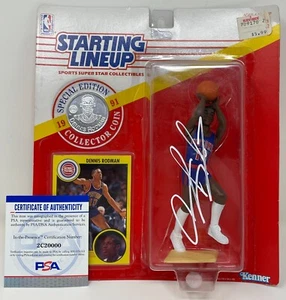 Dennis Rodman Signed 1991 Starting Lineup FIGURE Detroit Pistons Bulls PSA/DNA - Picture 1 of 10