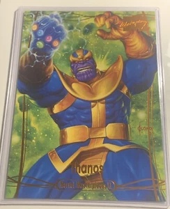 2024 SKYBOX MARVEL MASTERPIECES XL 5 x 7 64 THANOS LEGENDARY ORANGE Foil #75/99 - Picture 1 of 3
