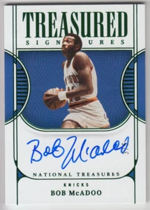 2022-23 Panini National Treasures Bob McAdoo Treasured Signatures verde automático 4/5 - Imagen 1 de 2