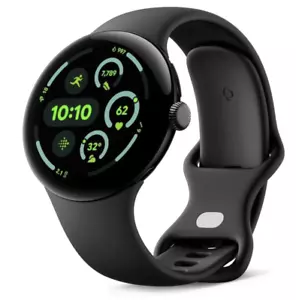 Google Pixel Watch 3 (45 mm) - Reloj inteligente Android con corazón negro mate - Imagen 1 de 8