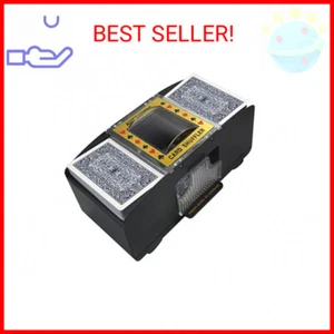 Automatic Card Shuffler, 1-2 Deck Battery-Operated Electric Poker Card Shuffler - Picture 1 of 2