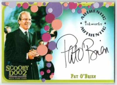 SCOOBY-DOO 2: MONSTERS UNLEASHED MOVIE A-5 A5 PAT O'BRIEN AS HIMSELF AUTOGRAPH - Image 1 of 2