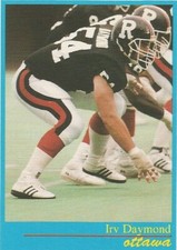 1987 JOGO CFL IRV DAYMOND OTTAWA ROUGH RIDERS #15 (WESTERN MUSTANGS)