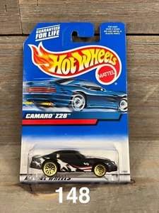 Hot Wheels Serie 2000 # 124 Camaro Z28 Negro Bandera Americana Estrellas - Imagen 1 de 2