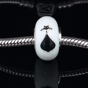 925 Sterling Silber Murano Glas Cartoon Schwarze Katze Charm Perle für Armband - Bild 1 von 3