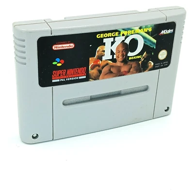 George Foreman's KO Boxing Super Nintendo SNES Cartuccia Ottimo Stato - Immagine 1 di 4