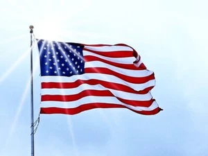 New Sealed All-weather Nylon 3x5ft AMERICAN FLAG with 2 Brass Grommets - Picture 1 of 2