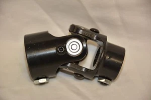 BLACK 1" DD x 3/4"-30 Spline Steering Shaft U Joint street rod GM Box coupler - Picture 1 of 1