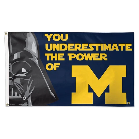 University of Michigan Flag - Deluxe 3' X 5' Star Wars Cover