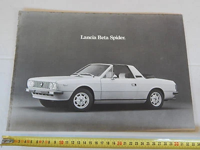 RIF24 DEPLIANT ORIGINALE LANCIA BETA SPIDER BROCHURE PROSPEKT - Immagine 1 di 3