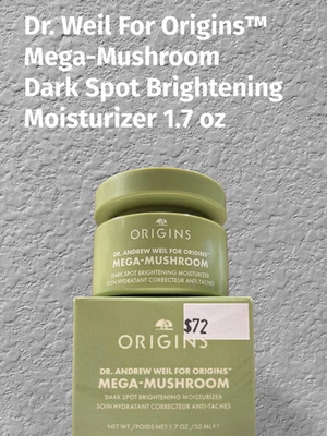 Crema hidratante Origins Mega Mushroom Dark Spot 1,7 oz/50 ml | NUEVA EN CAJA | CADUCIDAD 2028 Foto 1 de 2