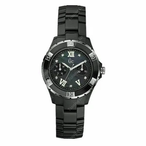 Guess GC Women's Sport XL-S Diamond w/ Black Mother-of-Pearl Ceramic 36mm Watch - Picture 1 of 6