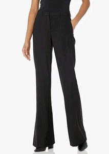 Theory Demitria 2 Hose weites Bein Damen Größe 4 Schurwolle Hose Stretch Twill - Bild 1 von 13