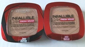 L'Oreal Paris Infallible 24H fondotinta fresco in polvere #260 0,31 once lotto di 2 - Foto 1 di 6