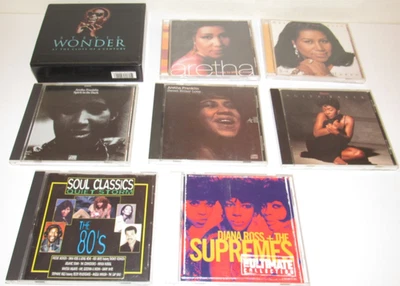 9 CD Lot Aretha Franklin Stevie Wonder R&B Soul At The Close of A Century Set - Imagem 1 de 3