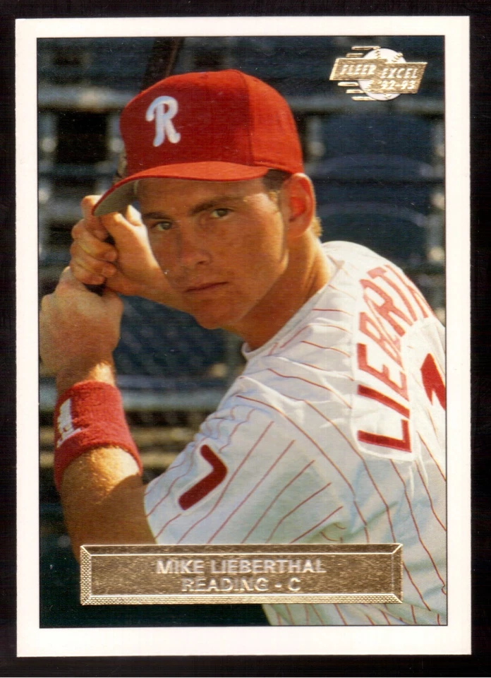 1992-93 FLEER EXCEL #86 MIKE LIEBERTHAL - Image 1 of 1