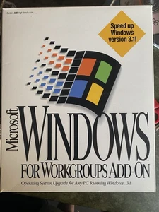 Microsoft Windows For Workgroups Add-On 8 Disk 3.5” + User Guide - Picture 1 of 5