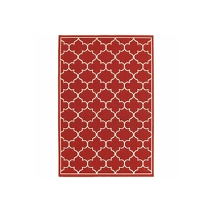 HomeRoots 7 x 10 ft. Red & Ivory Trellis Indoor & Outdoor Area Rug - Picture 1 of 1