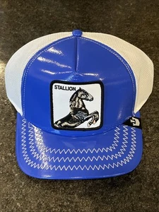 Goorin Bros The Farm The Stallion Truckermütze blau & dreifach weiß Zickstich🔥 - Bild 1 von 18