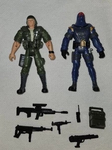 Gi Joe vs Cobra Duke Vs Cobra Commander Hasbro 2001 suelto - Imagen 1 de 5