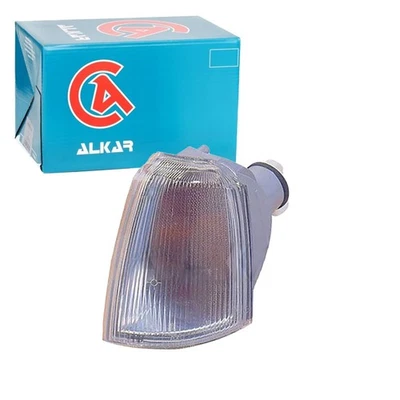 ALKAR Indicatore Bianco Con Vettore Lampada Frontale SX Adatto A per Renault 19 - Immagine 1 di 2