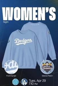 2025 Los Angeles Dodgers Women’s Night Sweatshirt Size XL - Picture 1 of 2