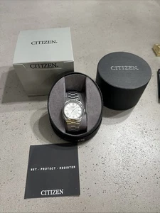 Citizen Bi0950-51A Analog Quartz Men Silver Men's Vintage Watch 995619927 - Picture 1 of 10
