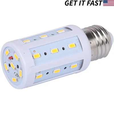 10-Pack 40W Equivalent LED Bulb 24-Chip Corn Light E26 550lm 5W Soft Warm 3000K - Image 1 of 4