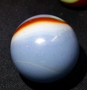 Unique Peltier marble Sky Blue Base With Red White Ribbon 🌈 👀 - Picture 1 of 5