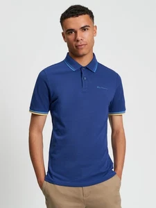 Ben Sherman Signature Polo Short Sleeve Persian Blue 1012790 - Picture 1 of 2
