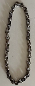 Schöne Vintage Sterlingsilber Designer Rolo Kette Halskette Knebelverschluss 16" 72,6 g - Bild 1 von 11