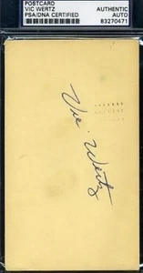 Vic Wertz Signed Psa/dna 1949 Postmarked Gpc Autograph - Picture 1 of 1