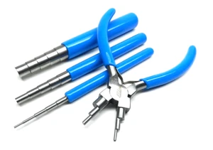 Wire Looping Tools Jewelry Wire Wrapping Bail Plier Jump Ring Forming 3 Mandrels - Picture 1 of 16