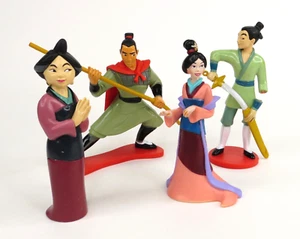 Princesa Mulan PVC Juguete Figuras de Juego Personajes Disney Li Shang Madre Guerrera - Imagen 1 de 13