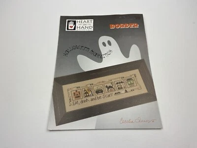 Heart In Hand Halloween Mornings Border Counted Cross Stitch Pattern 8P - Image 1 of 4