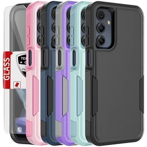For Samsung Galaxy A16 5G A15 A14 A35 A03S Phone Case Rugged Cover +Screen Glass - Picture 1 of 67