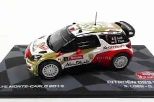 CITROEN DS3 WRC LOEB 2013 Rally Montecarlo 1:43 Ixo Eaglemoss Diecast - Imagen 1 de 2