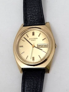 🔥🔥 Vintage BULOVA ACCUTRON - P0 (1980) - Swiss Quartz Day / Date Armbanduhr!! - Bild 1 von 15