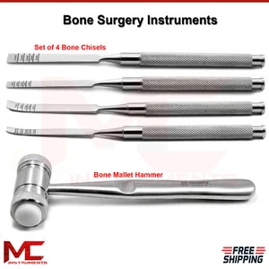 Dental Surgical Extraction Bone Splitting Surgery Chisels Mallet Mead Hammer - Picture 1 of 3