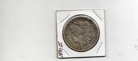 1890 - CC MORGAN SILVER DOLLAR COIN Cover