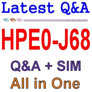 HPE Storage Solutions HPE0-J68 Egzamin Q&A + SIM - Zdjęcie 1 z 1