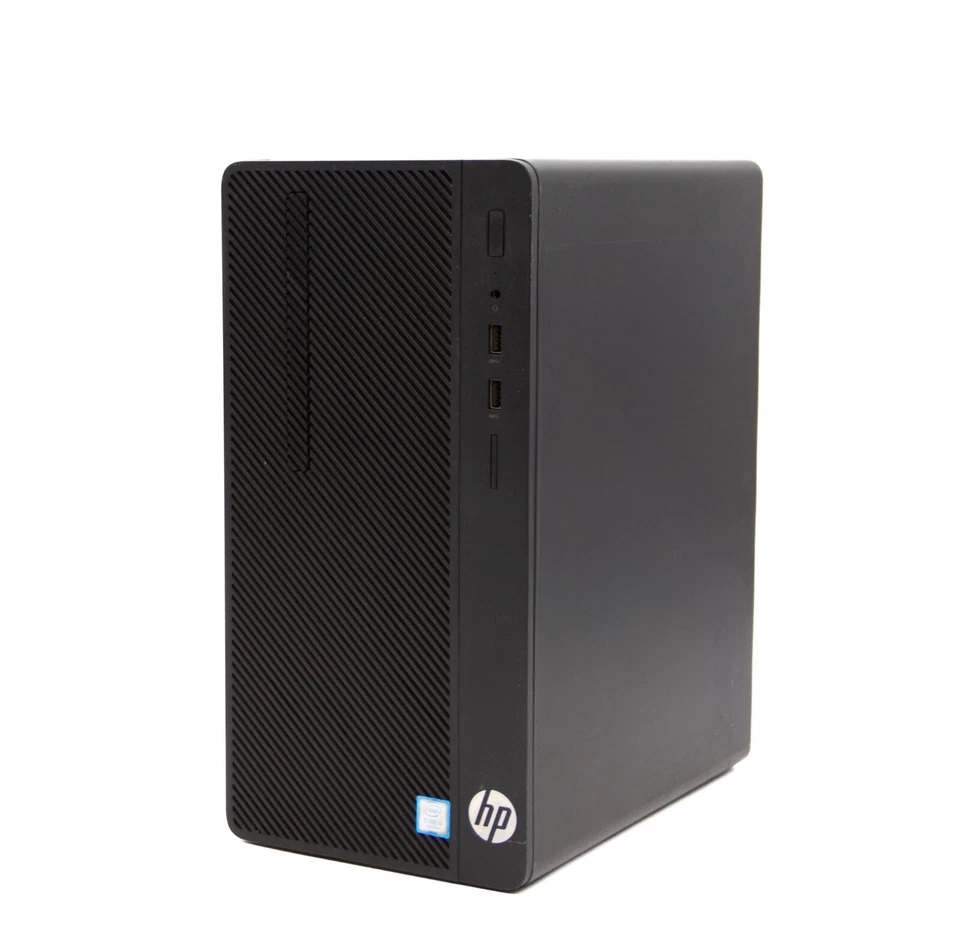 HP 290 G1 MT Intel Core i3-7100 4GB RAM 240GB SSD Windows 10 Pro Desktop PC - Image 1 of 4