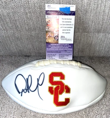 PETE CARROLL SIGNED USC TROJANS LOGO FOOTBALL SUPER BOWL SEATTLE SEAHAWKS JSA B - Image 1 of 2