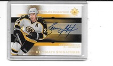 2005-06 ULTIMATE BRIAN LEETCH AUTO ON CARD AUTOGRAPH BRUINS