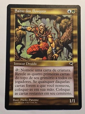 Wood Sage●TEMPEST●MTG●PORTUGUESE●RARE●1997●NM●1818 - Image 1 of 2