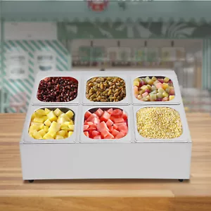 2-Row Stainless Steel Spice Rack with Inclined Design and 6 Pans - Picture 1 of 12