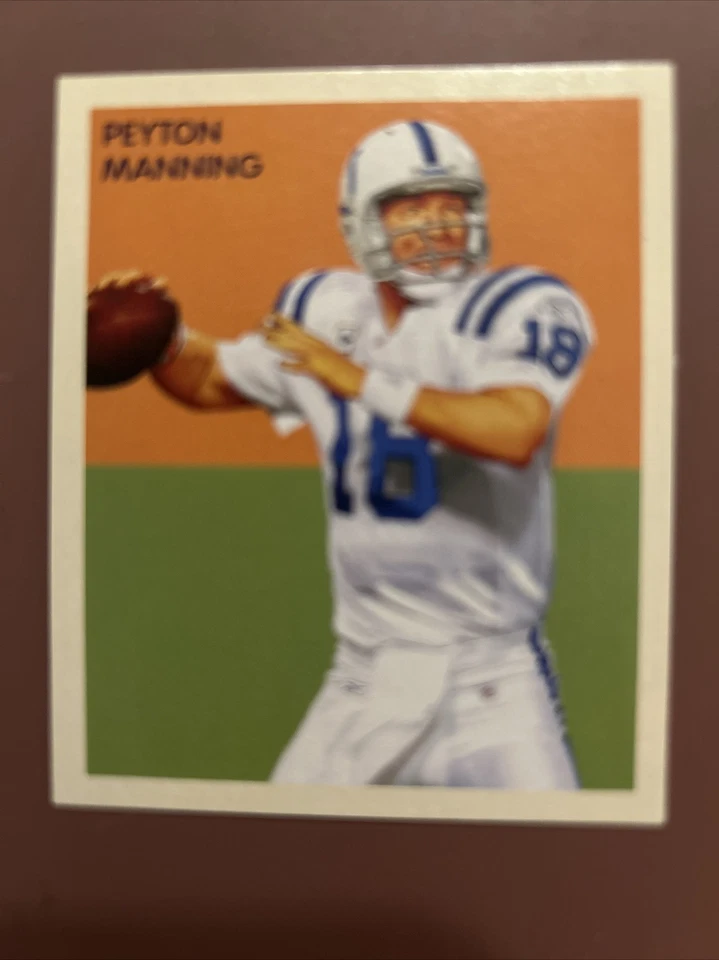 2009 U D FOOTBALL STARS CHICLES MINI MINI PEYTON MANNING QB INDIANAPOLIS CO#NC75 - Image 1 of 2